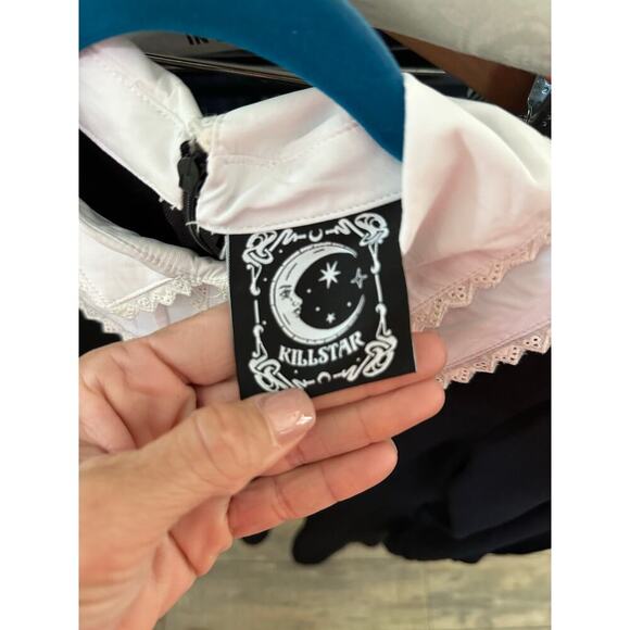 NWT killstar Women's Black Gothic Alternative Bethany Brutal Dress Size Medium - Picture 3 of 8